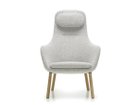 【ヴィトラ/Vitra / GOODS】のHAL Lounge Chair / ハル ラウンジチェア ルースクッション 張地:ヌビア 06 クリーム / シエラグレー(ファブリック F100)、脚部:ナチュラルオーク|ID: prp329100002922194 ipo3291000000035005174