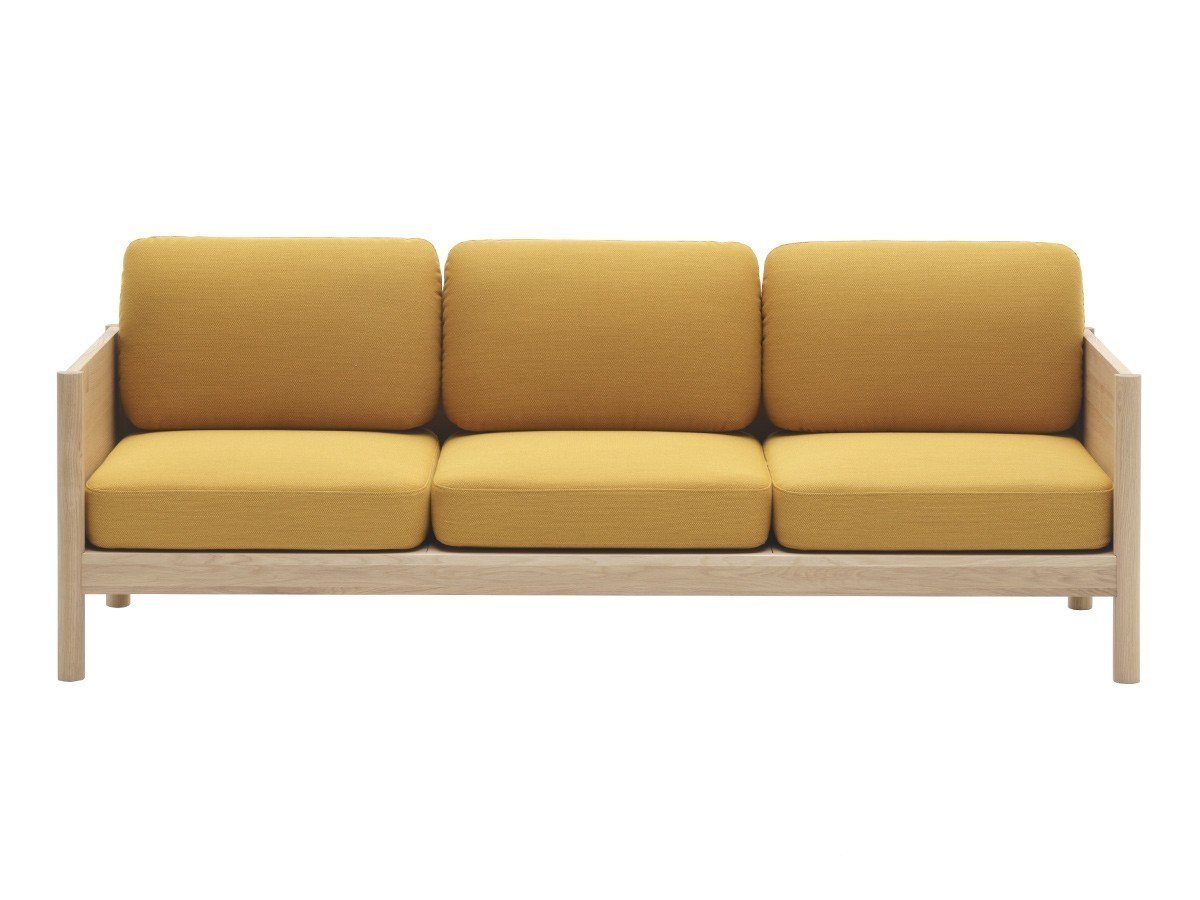 【カリモクニュースタンダード/KARIMOKU NEW STANDARD / GOODS】のCASTOR LOBBY SOFA 3-SEATER / キャストール ロビーソファー 3シーター インテリア・キッズ・メンズ・レディースファッション・服の通販 founy(ファニー) 　エレガント 上品　Elegant　クッション　Cushion　テーブル　Table　ファブリック　Fabric　フレーム　Flame　ホーム・キャンプ・アウトドア・お取り寄せ　Home,Garden,Outdoor,Camping Gear　家具・インテリア　Furniture　ソファー　Sofa　張地:B944 ダークイエロー(クヴァドラ・スティールカット トリオ 3)|ID: prp329100002939699 ipo3291000000019961717