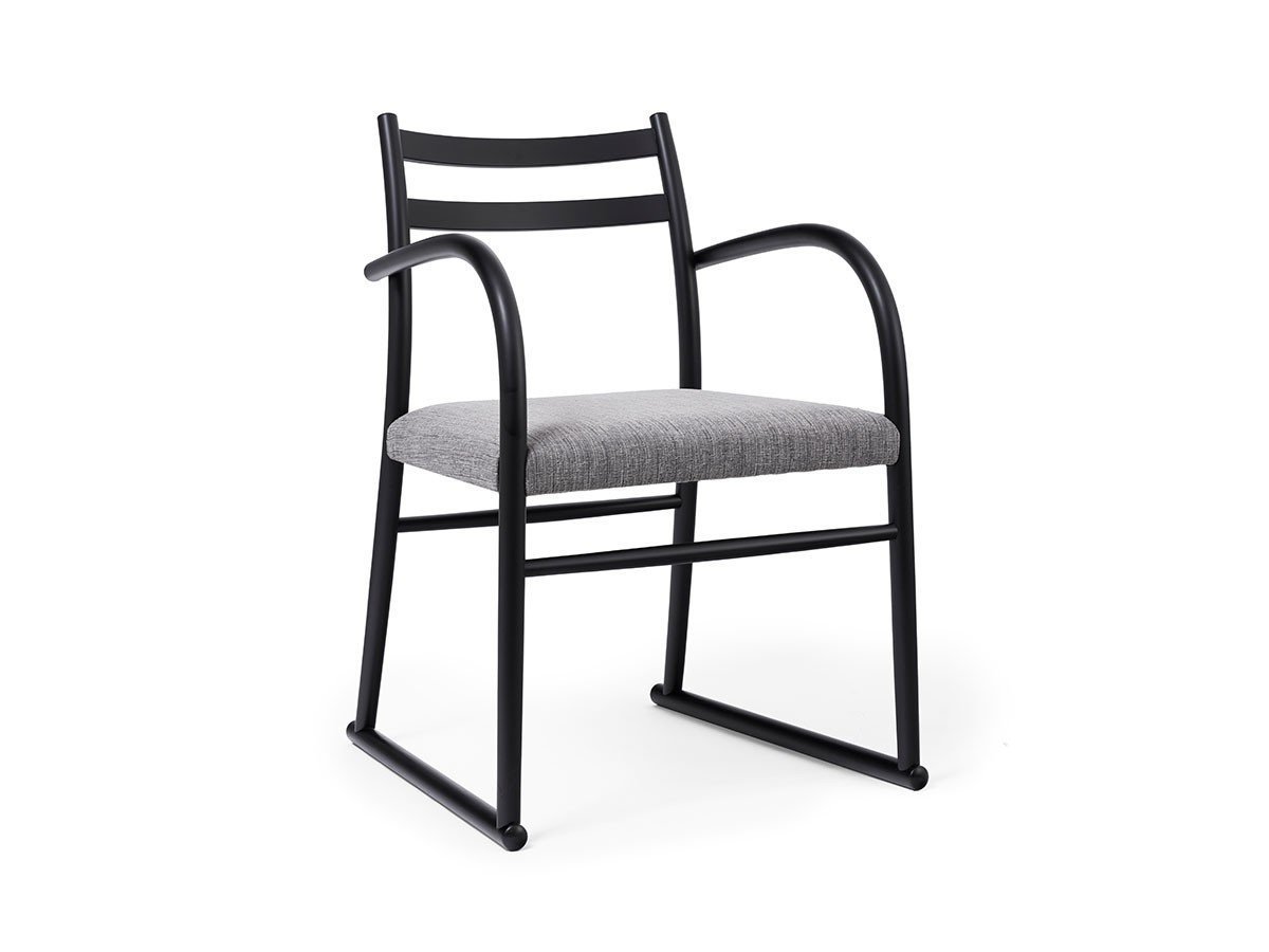 【ロックストーン/ROCKSTONE / GOODS】のREADY-MADE armchair / レディーメイド アームチェア PM227 インテリア・キッズ・メンズ・レディースファッション・服の通販 founy(ファニー) 　軽量　Lightweight　スタンダード　Standard　フィット　Fit　フォーム　Form　送料無料　Free Shipping　ホーム・キャンプ・アウトドア・お取り寄せ　Home,Garden,Outdoor,Camping Gear　家具・インテリア　Furniture　チェア・椅子　Chair　ダイニングチェア　Dining Chair　ホーム・キャンプ・アウトドア・お取り寄せ　Home,Garden,Outdoor,Camping Gear　家具・インテリア　Furniture　チェア・椅子　Chair　アームチェア　Armchair　張地:アメリ シルバーグレー(Bランク)、フレーム:ブラック|ID: prp329100002978413 ipo3291000000030221467