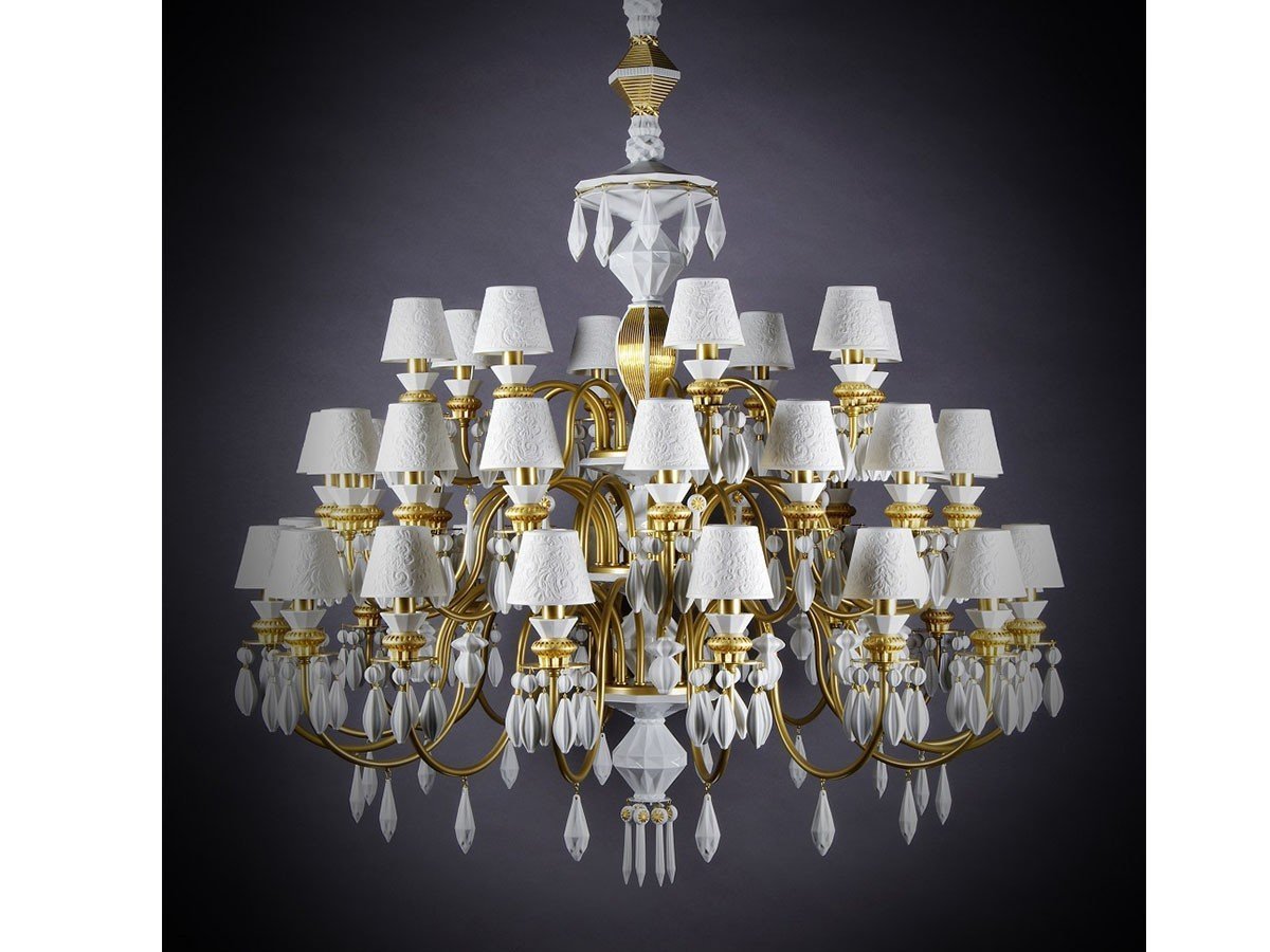 【リヤドロ/LLADRO / GOODS】のBelle de Nuit Chandelier 24 / ベル・ドゥ・ニュイ シャンデリア 24灯 インテリア・キッズ・メンズ・レディースファッション・服の通販 founy(ファニー) 　エレガント 上品　Elegant　コレクション　Collection, Seasonal Line　透かし　Cut-Out, Lacework　フォルム　Silhouette, Form　レース　Lace, Lace Fabric　送料無料　Free Shipping　ホーム・キャンプ・アウトドア・お取り寄せ　Home Living / Home & Lifestyle / Camping Gear / Outdoor Camping　家具・インテリア　Home Furniture & Interior. Stylish & Functional Living Spaces　ライト・照明　Lamps & Lighting Fixtures　シャンデリア・クリスタル照明　Chandelier / Crystal Ceiling Light　参考イメージ|ID: prp329100003012066 ipo3291000000033331391