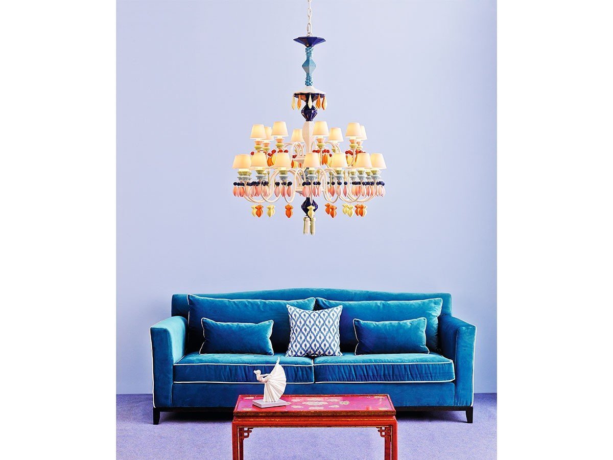 【リヤドロ/LLADRO / GOODS】のBelle de Nuit Chandelier 12 / ベル・ドゥ・ニュイ シャンデリア 12灯 インテリア・キッズ・メンズ・レディースファッション・服の通販 founy(ファニー) 　エレガント 上品　Elegant　コレクション　Collection, Seasonal Line　シルバー　Silver, Metallic Silver　透かし　Cut-Out, Lacework　フォルム　Silhouette, Form　レース　Lace, Lace Fabric　送料無料　Free Shipping　ホーム・キャンプ・アウトドア・お取り寄せ　Home Living / Home & Lifestyle / Camping Gear / Outdoor Camping　家具・インテリア　Home Furniture & Interior. Stylish & Functional Living Spaces　ライト・照明　Lamps & Lighting Fixtures　シャンデリア・クリスタル照明　Chandelier / Crystal Ceiling Light　参考イメージ|ID: prp329100003012067 ipo3291000000033331368