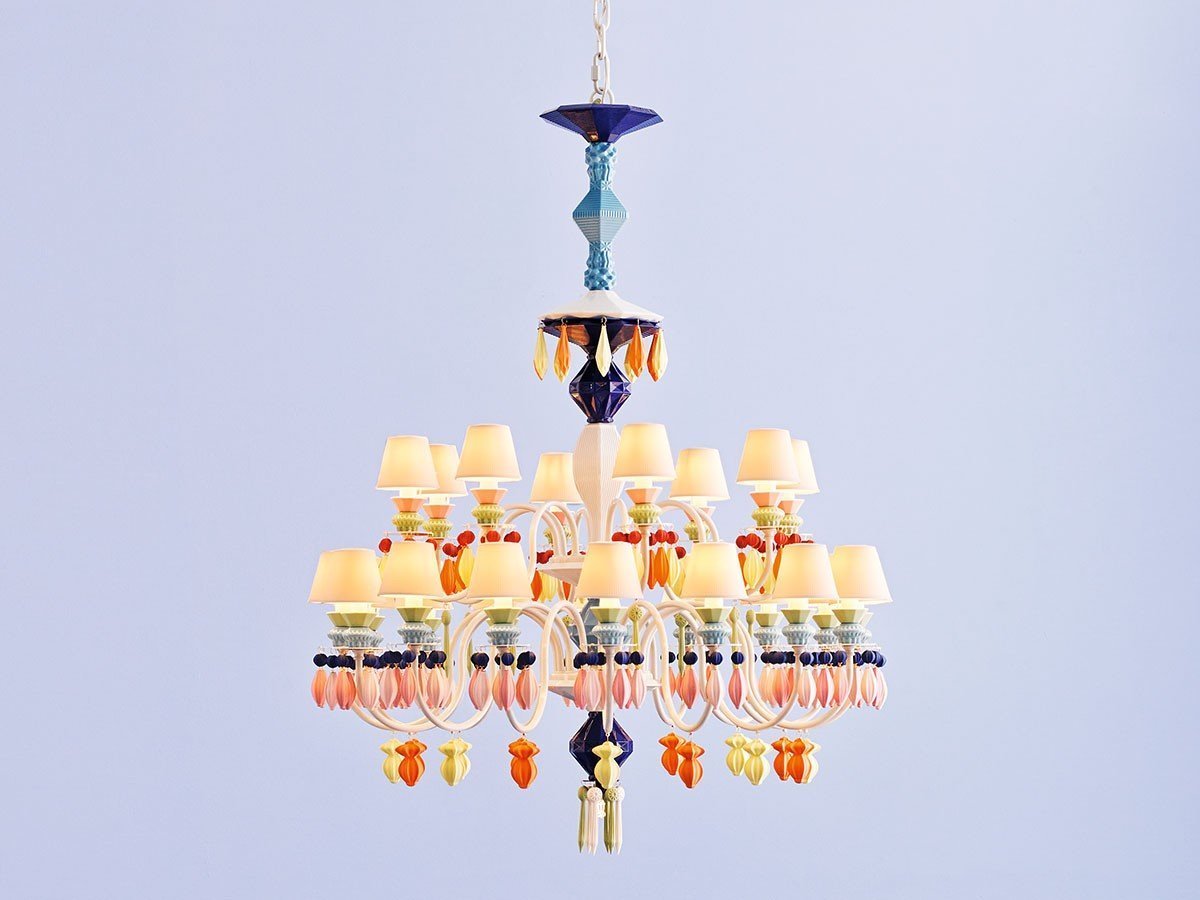 【リヤドロ/LLADRO / GOODS】のBelle de Nuit Chandelier 12 / ベル・ドゥ・ニュイ シャンデリア 12灯 インテリア・キッズ・メンズ・レディースファッション・服の通販 founy(ファニー) 　エレガント 上品　Elegant　コレクション　Collection, Seasonal Line　シルバー　Silver, Metallic Silver　透かし　Cut-Out, Lacework　フォルム　Silhouette, Form　レース　Lace, Lace Fabric　送料無料　Free Shipping　ホーム・キャンプ・アウトドア・お取り寄せ　Home Living / Home & Lifestyle / Camping Gear / Outdoor Camping　家具・インテリア　Home Furniture & Interior. Stylish & Functional Living Spaces　ライト・照明　Lamps & Lighting Fixtures　シャンデリア・クリスタル照明　Chandelier / Crystal Ceiling Light　参考イメージ|ID: prp329100003012067 ipo3291000000033331369