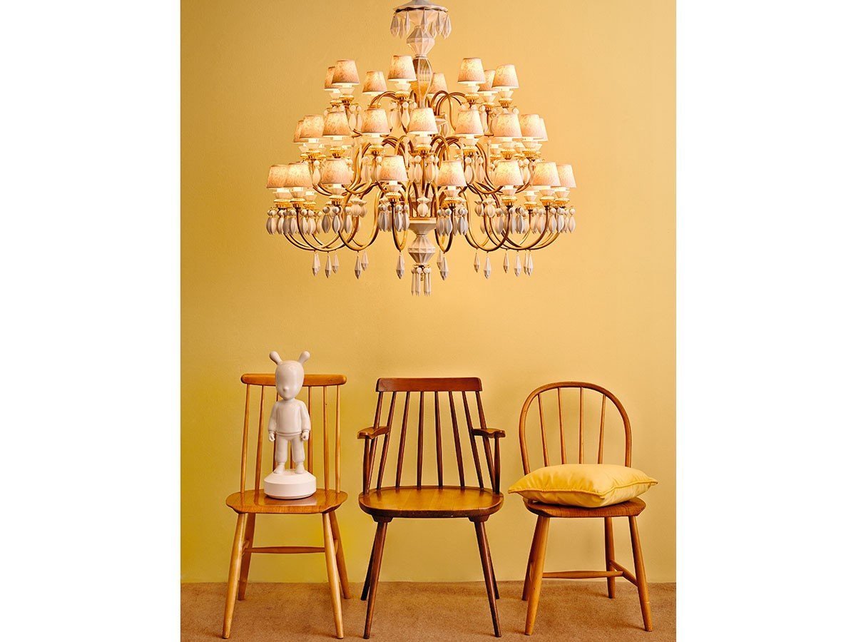 【リヤドロ/LLADRO / GOODS】のBelle de Nuit Chandelier 12 / ベル・ドゥ・ニュイ シャンデリア 12灯 インテリア・キッズ・メンズ・レディースファッション・服の通販 founy(ファニー) 　エレガント 上品　Elegant　コレクション　Collection, Seasonal Line　シルバー　Silver, Metallic Silver　透かし　Cut-Out, Lacework　フォルム　Silhouette, Form　レース　Lace, Lace Fabric　送料無料　Free Shipping　ホーム・キャンプ・アウトドア・お取り寄せ　Home Living / Home & Lifestyle / Camping Gear / Outdoor Camping　家具・インテリア　Home Furniture & Interior. Stylish & Functional Living Spaces　ライト・照明　Lamps & Lighting Fixtures　シャンデリア・クリスタル照明　Chandelier / Crystal Ceiling Light　参考イメージ|ID: prp329100003012067 ipo3291000000036472333