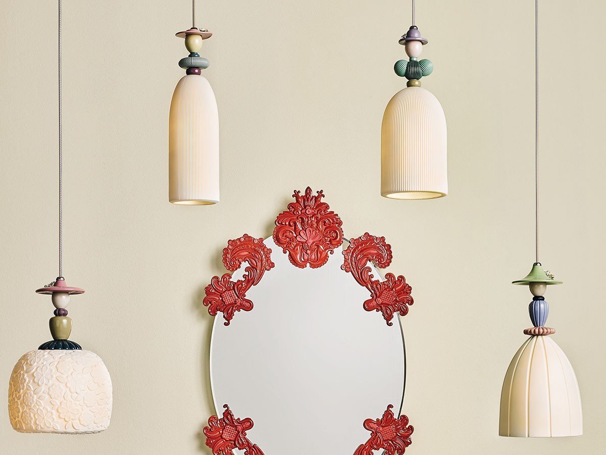 【リヤドロ/LLADRO / GOODS】のMademoiselle Hanging Lamp / マドモワゼル ハンギングランプ セリア 人気、トレンドファッション・服の通販 founy(ファニー) 　送料無料　Free Shipping　カラフル　Colorful　ドレス　Dress　フラワー　Flower　モチーフ　Motif　帽子　Hat　ホーム・キャンプ・アウトドア・お取り寄せ　Home,Garden,Outdoor,Camping Gear　家具・インテリア　Furniture　ライト・照明　Lighting & Light Fixtures　ペンダントライト　Pendant Light　other-3|ID: prp329100003012078 ipo3291000000031497263