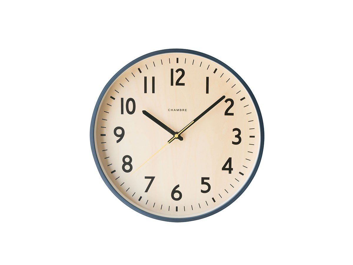 【フライミーパーラー/FLYMEe Parlor / GOODS】のWall Clock / ウォールクロック #112398 インテリア・キッズ・メンズ・レディースファッション・服の通販 founy(ファニー) 　送料無料　Free Shipping　イエロー　Yellow　シルバー　Silver, Metallic Silver　シンプル　Simple, Minimal　スタイリッシュ　Stylish, Fashionable　スマート　Smart, Elegant　モチーフ　Motif, Design Theme　時計　Watch, Wristwatch　ホーム・キャンプ・アウトドア・お取り寄せ　Home Living / Home & Lifestyle / Camping Gear / Outdoor Camping　家具・インテリア　Home Furniture & Interior. Stylish & Functional Living Spaces　その他 インテリア雑貨、家具　Home Decor & Furniture Extras　ネイビー|ID: prp329100003012088 ipo3291000000030216098
