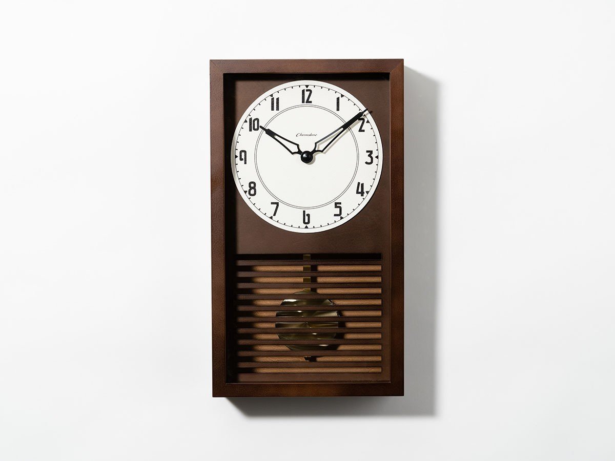 【フライミーパーラー/FLYMEe Parlor / GOODS】のWall Clock / 振り子時計 #112390 インテリア・キッズ・メンズ・レディースファッション・服の通販 founy(ファニー) 　送料無料　Free Shipping　シンプル　Simple, Minimal　マーメイド　Mermaid, Fishtail Silhouette　モダン　Modern, Contemporary　時計　Watch, Wristwatch　ホーム・キャンプ・アウトドア・お取り寄せ　Home Living / Home & Lifestyle / Camping Gear / Outdoor Camping　家具・インテリア　Home Furniture & Interior. Stylish & Functional Living Spaces　その他 インテリア雑貨、家具　Home Decor & Furniture Extras　ダークブラウン|ID: prp329100003012091 ipo3291000000030216256