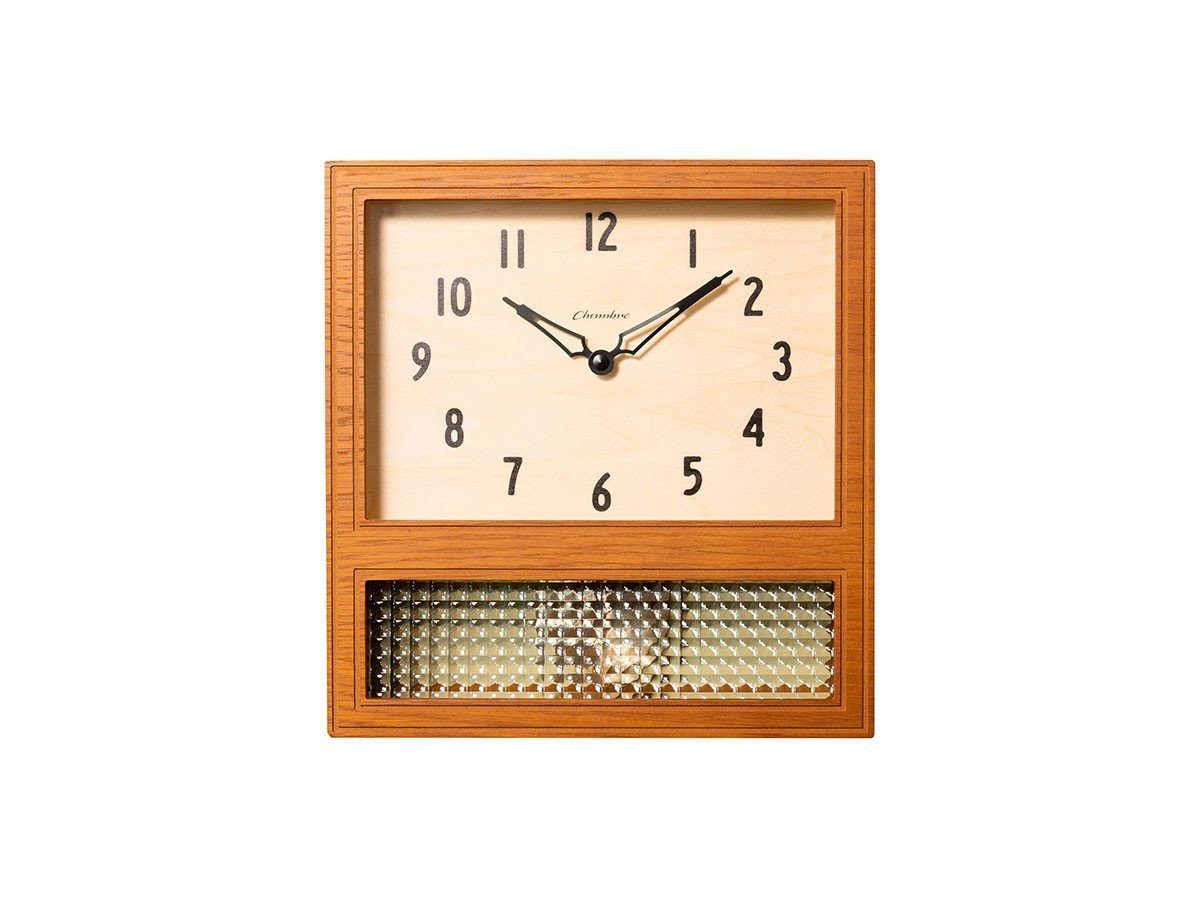 【フライミーパーラー/FLYMEe Parlor / GOODS】のWall Clock / 振り子時計 #112388 インテリア・キッズ・メンズ・レディースファッション・服の通販 founy(ファニー) 　送料無料　Free Shipping　チェック　Check　フォルム　Form　ブロック　Block　時計　Clock　ホーム・キャンプ・アウトドア・お取り寄せ　Home,Garden,Outdoor,Camping Gear　家具・インテリア　Furniture　その他 インテリア雑貨、家具　Furniture, Interior, Others　カフェブラウン|ID: prp329100003012092 ipo3291000000020432265