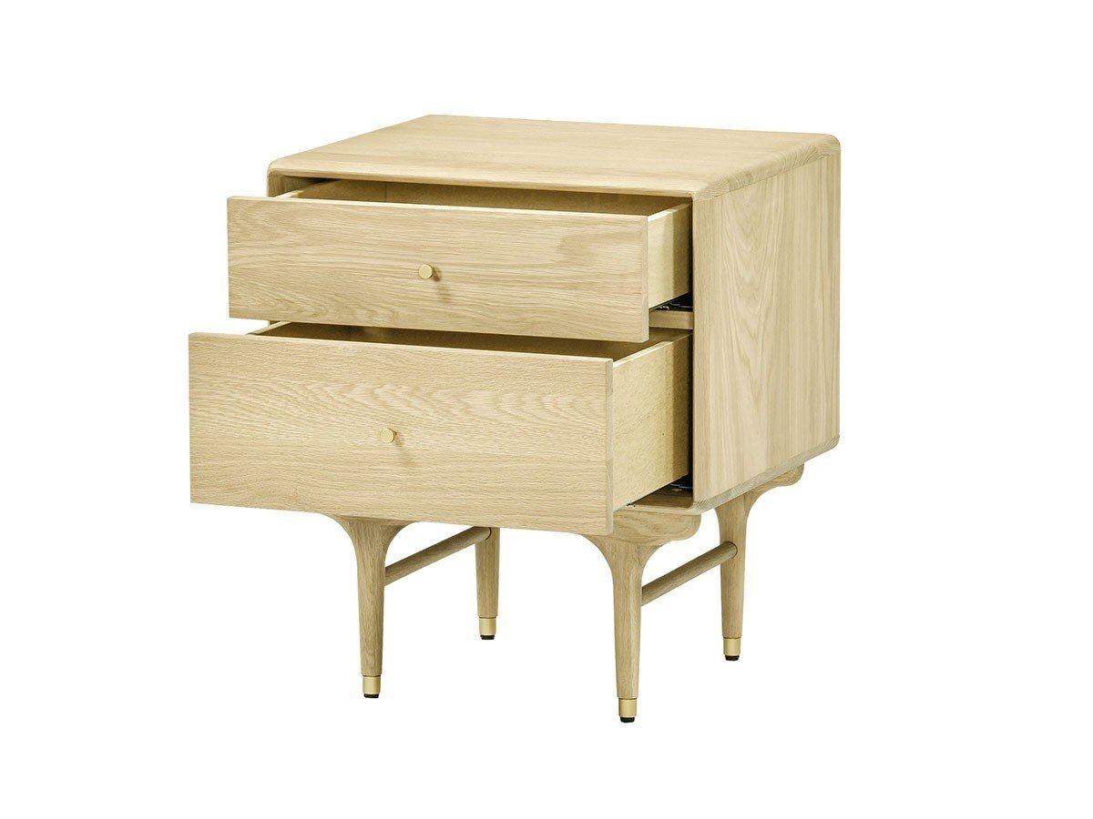 【サンダーデザイン/XANDER DESIGNS / GOODS】のJULIE BED SIDE TABLE WHITE OAK / ジュリー ベッドサイドテーブル(ホワイトオーク) 人気、トレンドファッション・服の通販 founy(ファニー) 　送料無料　Free Shipping　コレクション　Collection　テーブル　Table　フォルム　Form　ヴィンテージ　Vintage　エレガント 上品　Elegant　時計　Clock　ホーム・キャンプ・アウトドア・お取り寄せ　Home,Garden,Outdoor,Camping Gear　家具・インテリア　Home Furniture & Interior. Stylish & Functional Living Spaces　テーブル　Table　サイドテーブル・小テーブル　Side Table/Small Table　other-2|ID: prp329100003014239 ipo3291000000031497163