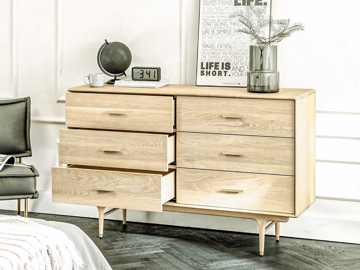 【サンダーデザイン/XANDER DESIGNS / GOODS】のJULIE LOW CHEST WHITE OAK / ジュリー ローチェスト(ホワイトオーク) 人気、トレンドファッション・服の通販 founy(ファニー) 　コレクション　Collection　フォルム　Form　ヴィンテージ　Vintage　エレガント 上品　Elegant　ホーム・キャンプ・アウトドア・お取り寄せ　Home,Garden,Outdoor,Camping Gear　家具・インテリア　Home Furniture & Interior. Stylish & Functional Living Spaces　収納家具・キャビネット　Storage Furniture　チェスト　Chest　other-6|ID: prp329100003014241 ipo3291000000031497177