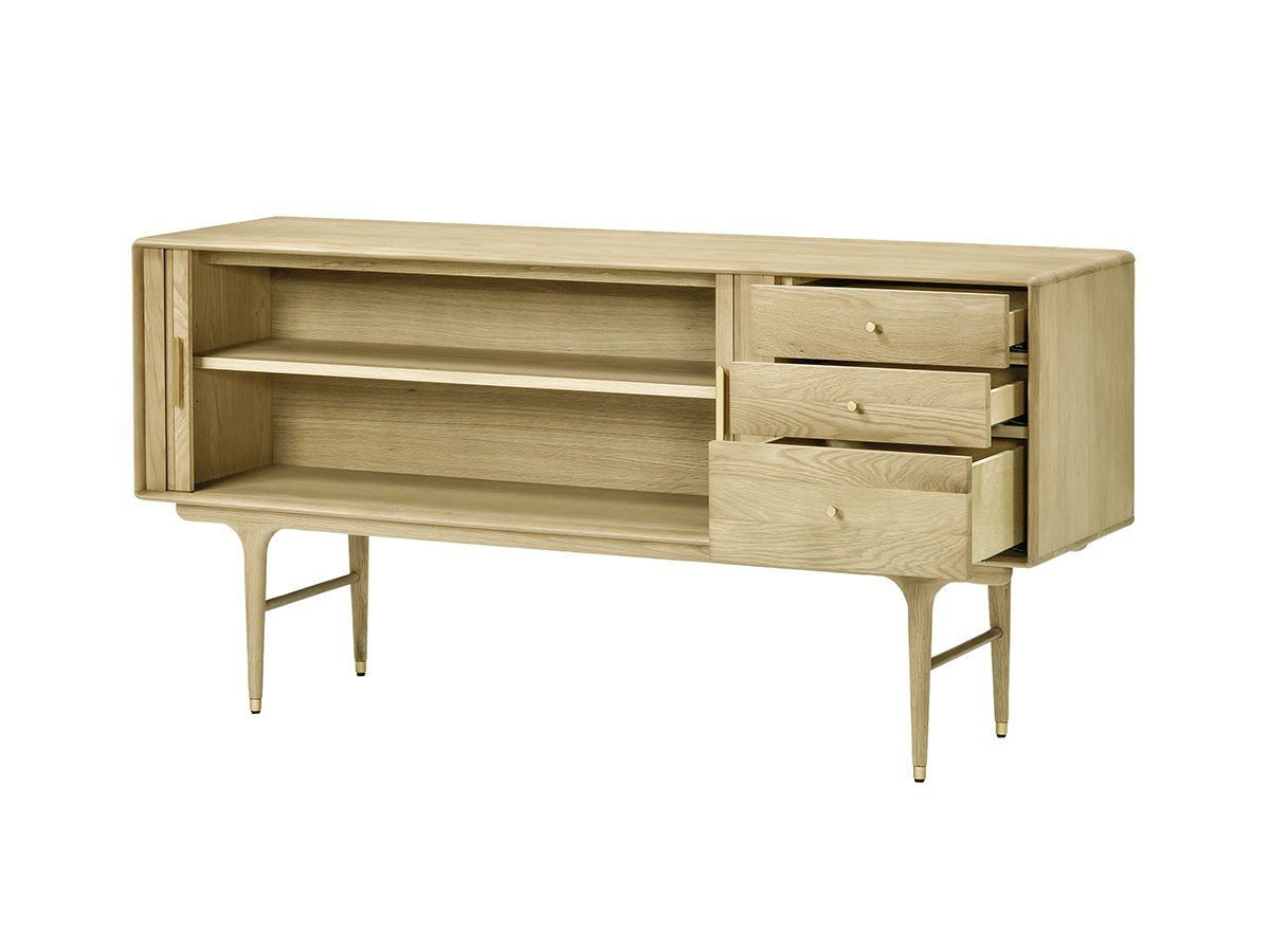 【サンダーデザイン/XANDER DESIGNS / GOODS】のJULIE SIDEBOARD WHITE OAK / ジュリー サイドボード(ホワイトオーク) 人気、トレンドファッション・服の通販 founy(ファニー) 　コレクション　Collection　コンパクト　Compact　フォルム　Form　レトロ　Retro　ヴィンテージ　Vintage　エレガント 上品　Elegant　ホーム・キャンプ・アウトドア・お取り寄せ　Home,Garden,Outdoor,Camping Gear　家具・インテリア　Home Furniture & Interior. Stylish & Functional Living Spaces　収納家具・キャビネット　Storage Furniture　キャビネット　Cabinet　ホーム・キャンプ・アウトドア・お取り寄せ　Home,Garden,Outdoor,Camping Gear　家具・インテリア　Home Furniture & Interior. Stylish & Functional Living Spaces　収納家具・キャビネット　Storage Furniture　サイドボード　Sideboard　other-3|ID: prp329100003014242 ipo3291000000031497179