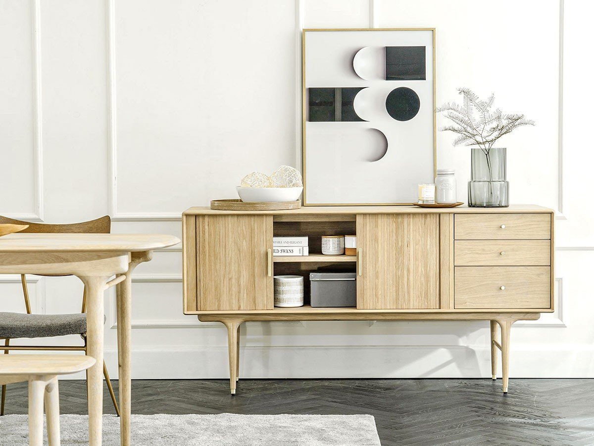 【サンダーデザイン/XANDER DESIGNS / GOODS】のJULIE SIDEBOARD WHITE OAK / ジュリー サイドボード(ホワイトオーク) 人気、トレンドファッション・服の通販 founy(ファニー) 　コレクション　Collection　コンパクト　Compact　フォルム　Form　レトロ　Retro　ヴィンテージ　Vintage　エレガント 上品　Elegant　ホーム・キャンプ・アウトドア・お取り寄せ　Home,Garden,Outdoor,Camping Gear　家具・インテリア　Home Furniture & Interior. Stylish & Functional Living Spaces　収納家具・キャビネット　Storage Furniture　キャビネット　Cabinet　ホーム・キャンプ・アウトドア・お取り寄せ　Home,Garden,Outdoor,Camping Gear　家具・インテリア　Home Furniture & Interior. Stylish & Functional Living Spaces　収納家具・キャビネット　Storage Furniture　サイドボード　Sideboard　other-6|ID: prp329100003014242 ipo3291000000031497182