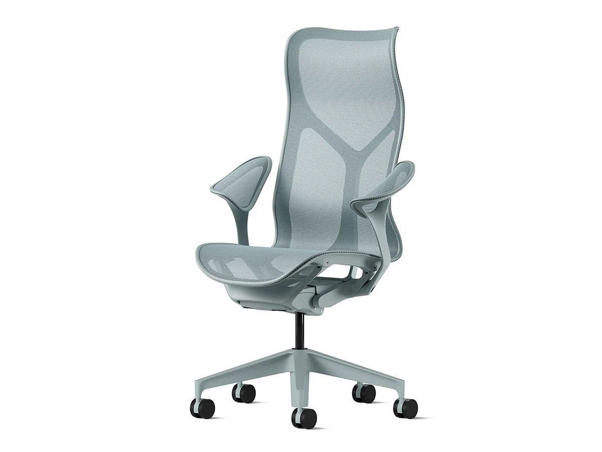 【ハーマンミラー/Herman Miller / GOODS】のCosm Chair / コズムチェア ハイバック リーフアーム インテリア・キッズ・メンズ・レディースファッション・服の通販 founy(ファニー) 　シンプル　Simple, Minimal　スリム　Slim, Slim Fit　デスク　Desk, Work Desk　バランス　Balance, Style Balance　フィット　Fit, Slim Fit　フレーム　Frame, Outline　ボトム　Bottoms, Lower Wear　メッシュ　Mesh, Net Fabric　リーフ　Leaf, Botanical Leaf　ワーク　Workwear, Utility Style　ホーム・キャンプ・アウトドア・お取り寄せ　Home Living / Home & Lifestyle / Camping Gear / Outdoor Camping　家具・インテリア　Home Furniture & Interior. Stylish & Functional Living Spaces　チェア・椅子　Seating & Chairs　オフィスチェア・在宅ワーク用チェア　Office & Desk Chairs　グレイシャー(ディップト イン カラー)|ID: prp329100003033819 ipo3291000000034092654