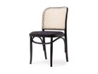 【ロックストーン/ROCKSTONE / GOODS】のPRAHA side chair / プラハ サイドチェア PM214(ラタン背 / 張座) 座面張地:アメリ バーントアンバー(Bランク)、フレーム:ブラック|ID: prp329100003033827 ipo3291000000020568046