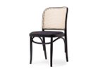 【ロックストーン/ROCKSTONE / GOODS】のPRAHA side chair / プラハ サイドチェア PM214(ラタン背 / 張座) 座面張地:アメリ バーントアンバー(Bランク)、フレーム:ブラック|ID: prp329100003033827 ipo3291000000033409324