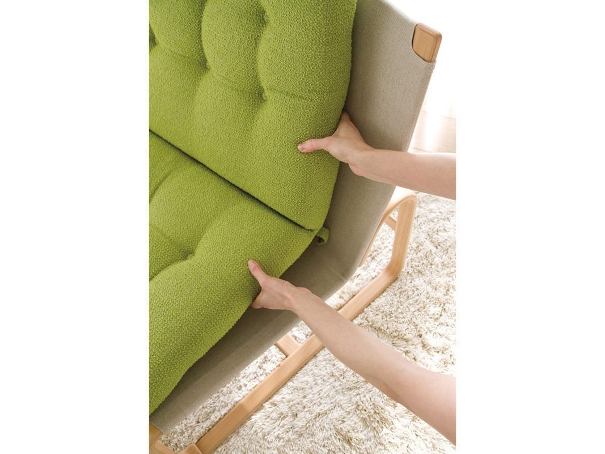 【天童木工/Tendo Mokko / GOODS】のMathsson Easy Chair / マットソン イージーチェア ハイタイプ 2シーター インテリア・キッズ・メンズ・レディースファッション・服の通販 founy(ファニー) 　キャンバス　Canvas　クッション　Cushion　スリム　Slim　セパレート　Separate　フレーム　Flame　ホーム・キャンプ・アウトドア・お取り寄せ　Home,Garden,Outdoor,Camping Gear　家具・インテリア　Furniture　その他 インテリア雑貨、家具　Furniture, Interior, Others　背面から座面にかけてのクッションは簡単に取り外しができ、交換も可能です。|ID: prp329100003088302 ipo3291000000025321400