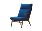 【天童木工/Tendo Mokko / GOODS】のDAN Easy Chair / ダン イージーチェア 片肘 張地:カッセル C0557 ダークブルー(グレードC)、フレームブラウンウォールナット、アーム位置:|ID:prp329100003088309