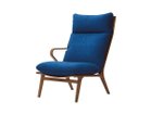 【天童木工/Tendo Mokko / GOODS】のDAN Easy Chair / ダン イージーチェア 片肘 張地:カッセル C0557 ダークブルー(グレードC)、フレームブラウンウォールナット、アーム位置:|ID: prp329100003088309 ipo3291000000033528870