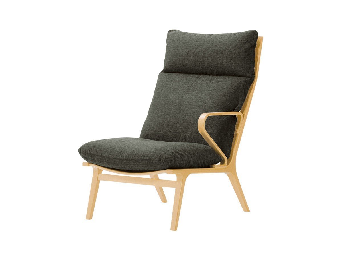 【天童木工/Tendo Mokko / GOODS】のDAN Easy Chair / ダン イージーチェア 片肘 インテリア・キッズ・メンズ・レディースファッション・服の通販 founy(ファニー)  クッション Cushion, Throw Pillow シンプル Simple, Minimal フレーム Frame, Outline ホーム・キャンプ・アウトドア・お取り寄せ Home Living / Home & Lifestyle / Camping Gear / Outdoor Camping 家具・インテリア Home Furniture & Interior. Stylish & Functional Living Spaces チェア・椅子 Seating & Chairs ラウンジチェア・リクライナー Lounge Chairs / Recliners 張地:カッセル C0595 グレー(グレードC)、フレームナチュラル、アーム位置:左アーム|ID: prp329100003088309 ipo3291000000034378039