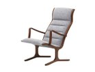 【天童木工/Tendo Mokko / GOODS】のHighback Chair / ハイバックチェア T-3243WB 張地:カッセル C0593 ライトグレー(グレードC)、フレームホワイトビーチ / ブラウンウォール|ID: prp329100003088324 ipo3291000000033112016