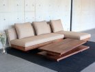 【ヌースプロジェクツ/NOUS PROJECTS / GOODS】のTORENO SOFA + COUCH / トレノ ソファ + カウチ 張地:脚部:ウォルナット(オイル塗装)、ソファサイズ:幅180cm、カウチサイズ:幅80cm<|ID: prp329100003090417 ipo3291000000030207228