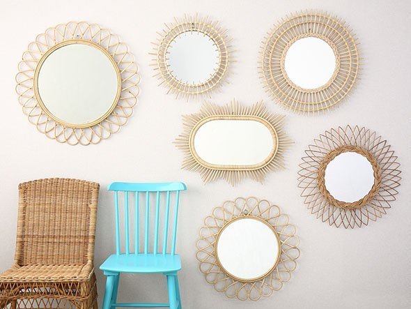 【フライミーヴィラ/FLYMEe Villa / GOODS】のRattan Mirror / ラタンミラー e45048 人気、トレンドファッション・服の通販 founy(ファニー) 　送料無料　Free Shipping　ハンド　Hand　ラタン　Rattan　ホーム・キャンプ・アウトドア・お取り寄せ　Home,Garden,Outdoor,Camping Gear　家具・インテリア　Furniture　ミラー・ドレッサー　Mirror　ミラー・鏡　Mirror　ホーム・キャンプ・アウトドア・お取り寄せ　Home,Garden,Outdoor,Camping Gear　家具・インテリア　Furniture　ミラー・ドレッサー　Mirror　ドレッサー　Dresser　other-2|ID: prp329100003096867 ipo3291000000031496080