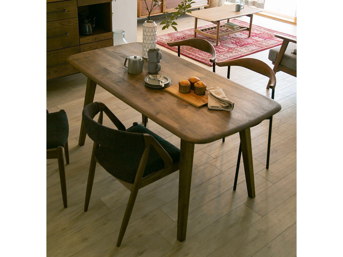 【クラッシュゲート/CRASH GATE / GOODS】のDECKE DINING TABLE / デッケ ダイニングテーブル 四角型 幅152cm(WF-2 / ブラウン) インテリア・キッズ・メンズ・レディースファッション・服の通販 founy(ファニー) 　オイル　Oil　シンプル　Simple　テーブル　Table　バランス　Balance　フォルム　Form　ホーム・キャンプ・アウトドア・お取り寄せ　Home,Garden,Outdoor,Camping Gear　家具・インテリア　Furniture　テーブル　Table　ダイニングテーブル　Dining Table　参考イメージ|ID: prp329100003111845 ipo3291000000025319324