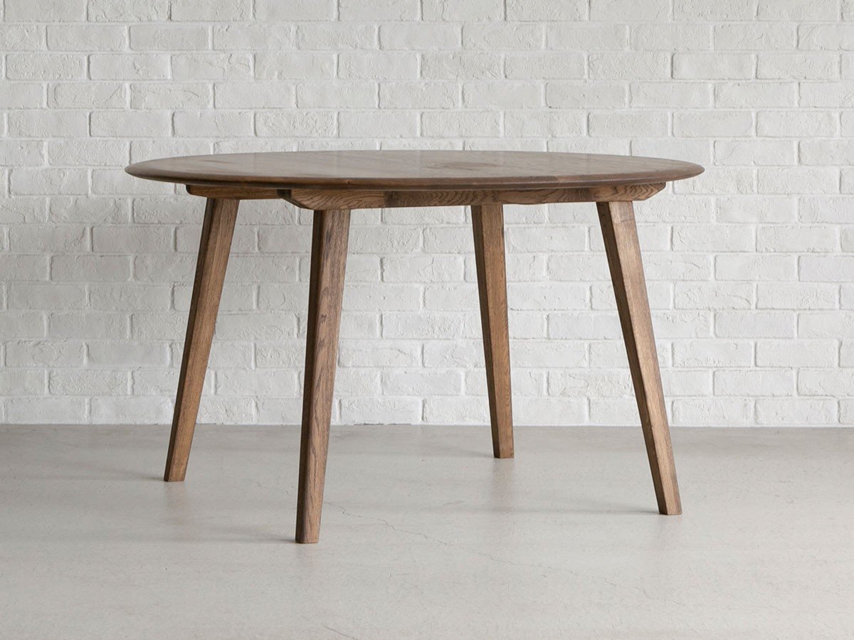 【クラッシュゲート/CRASH GATE / GOODS】のDECKE DINING TABLE / デッケ ダイニングテーブル 丸型 直径123cm(WF-2 / ブラウン) 人気、トレンドファッション・服の通販 founy(ファニー) 　オイル　Oil　シンプル　Simple　テーブル　Table　バランス　Balance　フォルム　Form　ラウンド　Round　ホーム・キャンプ・アウトドア・お取り寄せ　Home,Garden,Outdoor,Camping Gear　家具・インテリア　Furniture　テーブル　Table　ダイニングテーブル　Dining Table　other-2|ID: prp329100003111846 ipo3291000000031495964