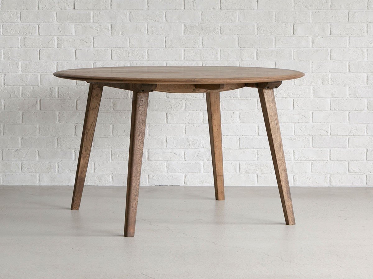 【クラッシュゲート/CRASH GATE / GOODS】のDECKE DINING TABLE / デッケ ダイニングテーブル 丸型 直径123cm(WF-2 / ブラウン) 人気、トレンドファッション・服の通販 founy(ファニー) 　オイル　Oil　シンプル　Simple　テーブル　Table　バランス　Balance　フォルム　Form　ラウンド　Round　ホーム・キャンプ・アウトドア・お取り寄せ　Home,Garden,Outdoor,Camping Gear　家具・インテリア　Furniture　テーブル　Table　ダイニングテーブル　Dining Table　other-4|ID: prp329100003111846 ipo3291000000031495966