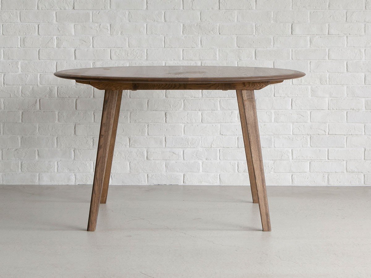 【クラッシュゲート/CRASH GATE / GOODS】のDECKE DINING TABLE / デッケ ダイニングテーブル 丸型 直径123cm(WF-2 / ブラウン) 人気、トレンドファッション・服の通販 founy(ファニー) 　オイル　Oil　シンプル　Simple　テーブル　Table　バランス　Balance　フォルム　Form　ラウンド　Round　ホーム・キャンプ・アウトドア・お取り寄せ　Home,Garden,Outdoor,Camping Gear　家具・インテリア　Furniture　テーブル　Table　ダイニングテーブル　Dining Table　other-5|ID: prp329100003111846 ipo3291000000031495967