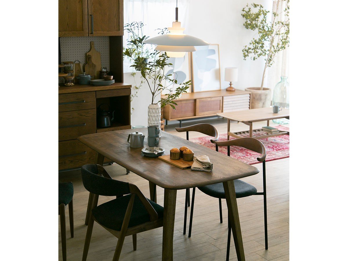 【クラッシュゲート/CRASH GATE / GOODS】のDECKE DINING TABLE / デッケ ダイニングテーブル 丸型 直径103cm(WF-2 / ブラウン) インテリア・キッズ・メンズ・レディースファッション・服の通販 founy(ファニー) 　オイル　Oil　コンパクト　Compact　シンプル　Simple　テーブル　Table　バランス　Balance　フォルム　Form　ラウンド　Round　ホーム・キャンプ・アウトドア・お取り寄せ　Home,Garden,Outdoor,Camping Gear　家具・インテリア　Furniture　テーブル　Table　ダイニングテーブル　Dining Table　ホーム・キャンプ・アウトドア・お取り寄せ　Home,Garden,Outdoor,Camping Gear　家具・インテリア　Furniture　テーブル　Table　カフェテーブル　Cafe Table　参考イメージ|ID: prp329100003111847 ipo3291000000030205530