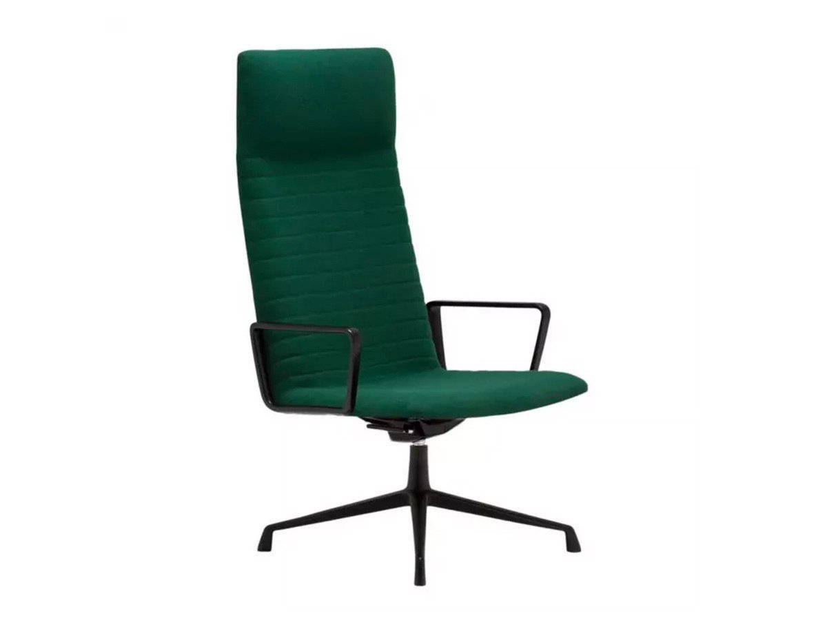 【アンドリュー ワールド/Andreu World / GOODS】のFlex Executive High Back Lounge Chair with Arms / フレックス エグゼクティブ BU1895 ハイバック ラウンジチェア アーム付 回転式スターベース 人気、トレンドファッション・服の通販 founy(ファニー) 　イタリア　Italy　エレガント 上品　Elegant　クッション　Cushion　シンプル　Simple　フィット　Fit　モチーフ　Motif　リラックス　Relax　ホーム・キャンプ・アウトドア・お取り寄せ　Home,Garden,Outdoor,Camping Gear　家具・インテリア　Furniture　チェア・椅子　Chair　オフィスチェア・デスクチェア　Office Chair/Desk Chair　ホーム・キャンプ・アウトドア・お取り寄せ　Home,Garden,Outdoor,Camping Gear　家具・インテリア　Furniture　チェア・椅子　Chair　ラウンジチェア　Lounge Chair　 other-1|ID: prp329100003120869 ipo3291000000021147520