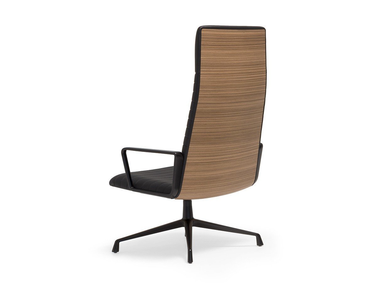 【アンドリュー ワールド/Andreu World / GOODS】のFlex Executive High Back Lounge Chair with Arms / フレックス エグゼクティブ BU1895 ハイバック ラウンジチェア アーム付 回転式スターベース インテリア・キッズ・メンズ・レディースファッション・服の通販 founy(ファニー) 　イタリア　Italy　エレガント 上品　Elegant　クッション　Cushion, Throw Pillow　シンプル　Simple, Minimal　フィット　Fit, Slim Fit　モチーフ　Motif, Design Theme　リラックス　Relax, Relaxed Fit　ホーム・キャンプ・アウトドア・お取り寄せ　Home Living / Home & Lifestyle / Camping Gear / Outdoor Camping　家具・インテリア　Home Furniture & Interior. Stylish & Functional Living Spaces　チェア・椅子　Seating & Chairs　オフィスチェア・在宅ワーク用チェア　Office & Desk Chairs　ホーム・キャンプ・アウトドア・お取り寄せ　Home Living / Home & Lifestyle / Camping Gear / Outdoor Camping　家具・インテリア　Home Furniture & Interior. Stylish & Functional Living Spaces　チェア・椅子　Seating & Chairs　ラウンジチェア・リクライナー　Lounge Chairs / Recliners　ステッチの有無:パラレルステッチ入、背面アップグレード:ウォールナットバック仕様|ID: prp329100003120869 ipo3291000000034037590