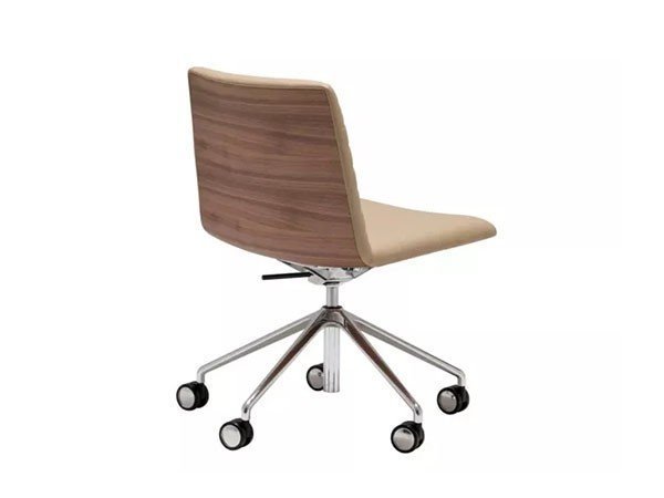 【アンドリュー ワールド/Andreu World / GOODS】のFlex Executive Low Back Chair / フレックス エグゼクティブ SI1856 ローバックチェア キャスターベース アルミニウム製 インテリア・キッズ・メンズ・レディースファッション・服の通販 founy(ファニー) 　イタリア　Italy　クッション　Cushion　シンプル　Simple　スリム　Slim　デスク　Desk　フィット　Fit　モチーフ　Motif　リラックス　Relax　送料無料　Free Shipping　ホーム・キャンプ・アウトドア・お取り寄せ　Home,Garden,Outdoor,Camping Gear　家具・インテリア　Furniture　チェア・椅子　Chair　オフィスチェア・デスクチェア　Office Chair/Desk Chair　背面アップグレード:ウォールナットバック仕様|ID: prp329100003120888 ipo3291000000021147589