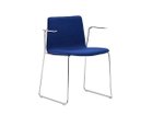 【アンドリュー ワールド/Andreu World / GOODS】のFlex Chair Stackable Armchair Fully Upholstered Shell / フレックス チェア SO1301 スタッカブルアームチェア スレッジベース(フルパッド) ステッチの有無:ステッチ不要|ID:prp329100003120965