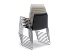 【アンドリュー ワールド/Andreu World / GOODS】のFlex Chair Stackable Chair Fully Upholstered Shell / フレックス チェア SI1300 スタッカブルチェア スレッジベース(フルパッド) 参考イメージ|ID: prp329100003120970 ipo3291000000025314594