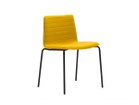 【アンドリュー ワールド/Andreu World / GOODS】のFlex Chair Stackable Chair Fully Upholstered Shell / フレックス チェア SI1302 スタッカブルチェア スチール脚(フルパッド) ステッチの有無:パラレルステッチ入|ID:prp329100003120973