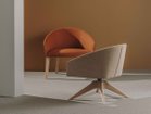 【アンドリュー ワールド/Andreu World / GOODS】のBrandy Lounge Chair / ブランディ BU2998 ラウンジチェア 木脚 参考イメージ|ID:prp329100003121038