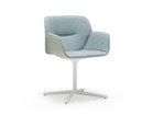 【アンドリュー ワールド/Andreu World / GOODS】のNuez Armchair Upholstered Shell Pad / ヌエス SO2772 アームチェア 回転式スターベース(シェルパッド) 張地:ジャカードフォー スペシャル 2272(グレード 4)、シェルマリングリーン、脚部ホワイト|ID: prp329100003121098 ipo3291000000033996179