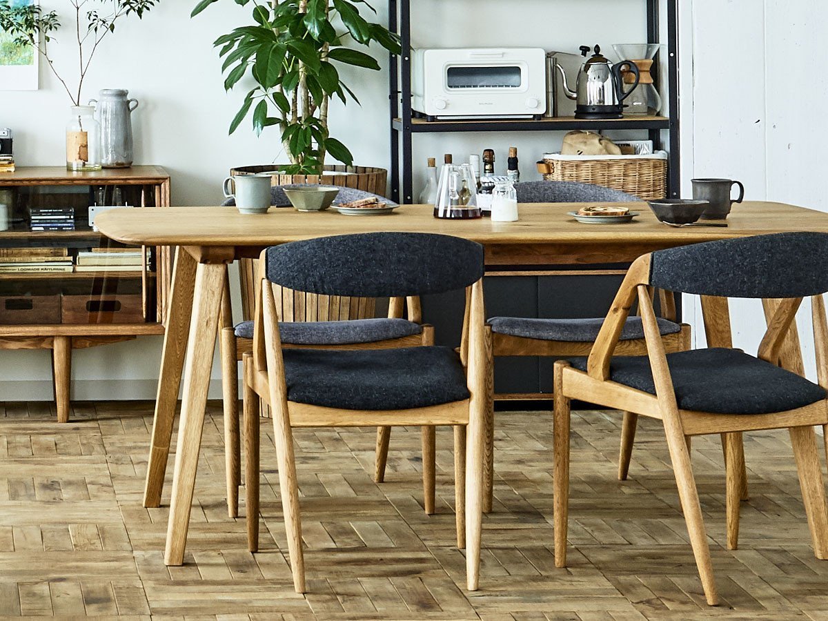 【クラッシュゲート/CRASH GATE / GOODS】のDECKE DINING TABLE / デッケ ダイニングテーブル 四角型 幅172cm(WF-1 / ナチュラル) 人気、トレンドファッション・服の通販 founy(ファニー) 　オイル　Oil　シンプル　Simple　テーブル　Table　バランス　Balance　フォルム　Form　ホーム・キャンプ・アウトドア・お取り寄せ　Home,Garden,Outdoor,Camping Gear　家具・インテリア　Furniture　テーブル　Table　ダイニングテーブル　Dining Table　other-4|ID: prp329100003131386 ipo3291000000031494454
