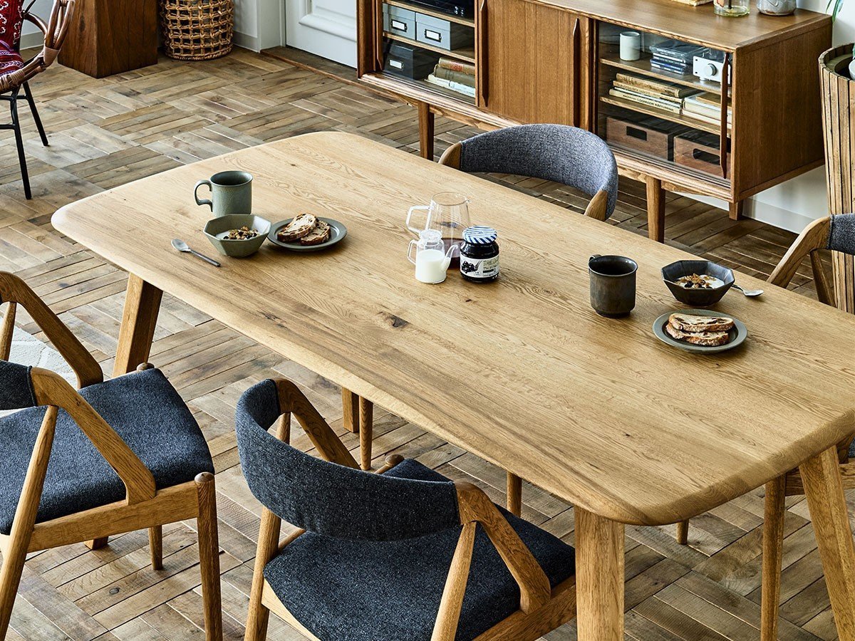 【クラッシュゲート/CRASH GATE / GOODS】のDECKE DINING TABLE / デッケ ダイニングテーブル 四角型 幅172cm(WF-1 / ナチュラル) 人気、トレンドファッション・服の通販 founy(ファニー) 　オイル　Oil　シンプル　Simple　テーブル　Table　バランス　Balance　フォルム　Form　ホーム・キャンプ・アウトドア・お取り寄せ　Home,Garden,Outdoor,Camping Gear　家具・インテリア　Furniture　テーブル　Table　ダイニングテーブル　Dining Table　other-5|ID: prp329100003131386 ipo3291000000031494455