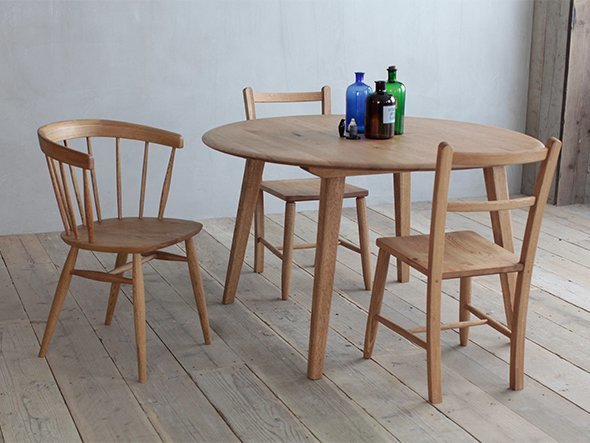 【クラッシュゲート/CRASH GATE / GOODS】のDECKE DINING TABLE / デッケ ダイニングテーブル 丸型 直径123cm(WF-1 / ナチュラル) 人気、トレンドファッション・服の通販 founy(ファニー) 　オイル　Oil　シンプル　Simple　テーブル　Table　バランス　Balance　フォルム　Form　ラウンド　Round　ホーム・キャンプ・アウトドア・お取り寄せ　Home,Garden,Outdoor,Camping Gear　家具・インテリア　Furniture　テーブル　Table　ダイニングテーブル　Dining Table　other-5|ID: prp329100003131387 ipo3291000000031494460