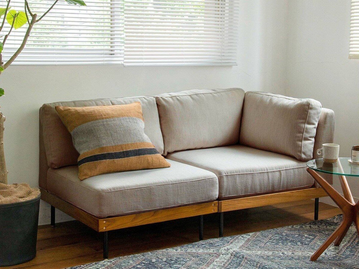 【ジャーナルスタンダード ファニチャー/journal standard Furniture / GOODS】のLILLE SOFA 1P / リル ソファ 1シーター インテリア・キッズ・メンズ・レディースファッション・服の通販 founy(ファニー) 　ウッド　Wood　コンパクト　Compact　シンプル　Simple　スリム　Slim　テーブル　Table　ヴィンテージ　Vintage　ホーム・キャンプ・アウトドア・お取り寄せ　Home,Garden,Outdoor,Camping Gear　家具・インテリア　Furniture　ソファー　Sofa　張地:ベージュ|ID: prp329100003137424 ipo3291000000029254351