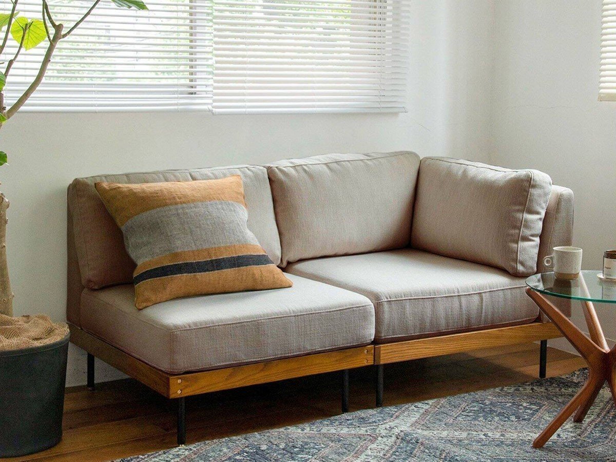【ジャーナルスタンダード ファニチャー/journal standard Furniture / GOODS】のLILLE SOFA 1P / リル ソファ 1シーター インテリア・キッズ・メンズ・レディースファッション・服の通販 founy(ファニー) 　ウッド　Wood　コンパクト　Compact　シンプル　Simple　スリム　Slim　テーブル　Table　ヴィンテージ　Vintage　ホーム・キャンプ・アウトドア・お取り寄せ　Home,Garden,Outdoor,Camping Gear　家具・インテリア　Furniture　ソファー　Sofa　張地:ベージュ|ID: prp329100003137424 ipo3291000000030163065