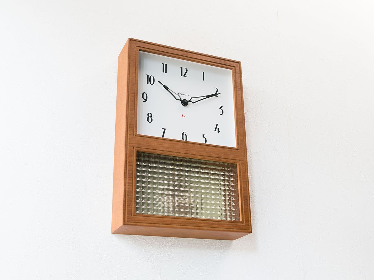 【フライミーパーラー/FLYMEe Parlor / GOODS】のWall Clock / 振り子時計 #112396 インテリア・キッズ・メンズ・レディースファッション・服の通販 founy(ファニー) 　送料無料　Free Shipping　チェック　Check, Plaid, Tartan　フランス　France, French　ブロック　Block, Solid Block Pattern　時計　Watch, Wristwatch　ホーム・キャンプ・アウトドア・お取り寄せ　Home Living / Home & Lifestyle / Camping Gear / Outdoor Camping　家具・インテリア　Home Furniture & Interior. Stylish & Functional Living Spaces　その他 インテリア雑貨、家具　Home Decor & Furniture Extras　カフェブラウン|ID: prp329100003144043 ipo3291000000030191040