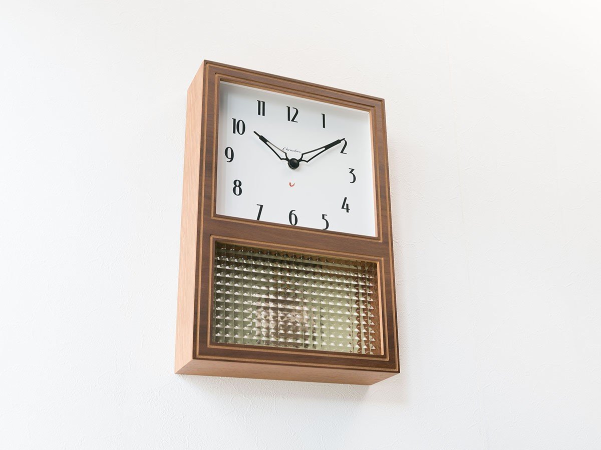 【フライミーパーラー/FLYMEe Parlor / GOODS】のWall Clock / 振り子時計 #112396 インテリア・キッズ・メンズ・レディースファッション・服の通販 founy(ファニー) 　送料無料　Free Shipping　チェック　Check, Plaid, Tartan　フランス　France, French　ブロック　Block, Solid Block Pattern　時計　Watch, Wristwatch　ホーム・キャンプ・アウトドア・お取り寄せ　Home Living / Home & Lifestyle / Camping Gear / Outdoor Camping　家具・インテリア　Home Furniture & Interior. Stylish & Functional Living Spaces　その他 インテリア雑貨、家具　Home Decor & Furniture Extras　ウォルナット|ID: prp329100003144043 ipo3291000000030191048