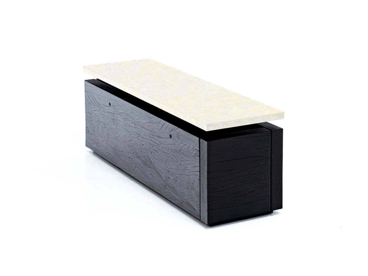 【アージェントアンドゥ/Urgent Undo / GOODS】のJu "gravity" bench 1.0 / ジュウ “グラビティ” ベンチ 1.0 (ホワイトセーターストーン) インテリア・キッズ・メンズ・レディースファッション・服の通販 founy(ファニー) 　ストーン　Stone　セーター　Sweater　ホーム・キャンプ・アウトドア・お取り寄せ　Home,Garden,Outdoor,Camping Gear　家具・インテリア　Furniture　チェア・椅子　Chair　ベンチ・ダイニングベンチ　Bench/Dining Bench　ベースウッド:ヴィクトリアンローズウッド(炭化仕上)|ID: prp329100003169523 ipo3291000000030185890