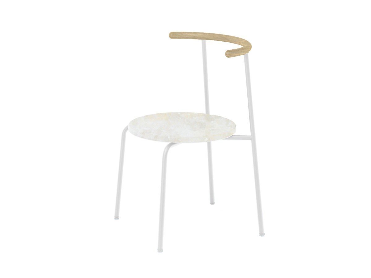 【アージェントアンドゥ/Urgent Undo / GOODS】のKu "air" Chair 1.0 / クー “エア” チェア 1.0 (ホワイトセーターストーン) インテリア・キッズ・メンズ・レディースファッション・服の通販 founy(ファニー) 　エレガント 上品　Elegant　ストーン　Stone　セーター　Sweater　フレーム　Flame　送料無料　Free Shipping　ホーム・キャンプ・アウトドア・お取り寄せ　Home,Garden,Outdoor,Camping Gear　家具・インテリア　Furniture　チェア・椅子　Chair　ダイニングチェア　Dining Chair　背面ウッド:チェスナット(クリア塗装)、フレームホワイト|ID: prp329100003169533 ipo3291000000021427461