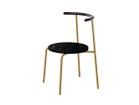 【アージェントアンドゥ/Urgent Undo / GOODS】のKu "air" Chair 1.0 / クー “エア” チェア 1.0 (スーツストーン) 背面ウッド:ヴィクトリアンローズウッド(炭化仕上)、フレームゴールド|ID:prp329100003169534