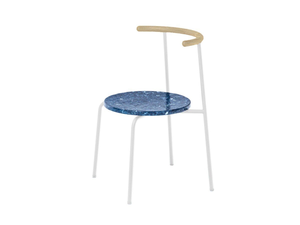 【アージェントアンドゥ/Urgent Undo / GOODS】のKu "air" Chair 1.0 / クー “エア” チェア 1.0 (ライトデニムストーン) インテリア・キッズ・メンズ・レディースファッション・服の通販 founy(ファニー) 　ストーン　Stone　デニム　Denim　フレーム　Flame　モダン　Modern　送料無料　Free Shipping　ホーム・キャンプ・アウトドア・お取り寄せ　Home,Garden,Outdoor,Camping Gear　家具・インテリア　Furniture　チェア・椅子　Chair　ダイニングチェア　Dining Chair　背面ウッド:チェスナット(クリア塗装)、フレームホワイト|ID: prp329100003169535 ipo3291000000021427474