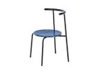 【アージェントアンドゥ/Urgent Undo / GOODS】のKu "air" Chair 1.0 / クー “エア” チェア 1.0 (ライトデニムストーン) 背面ウッド:ヴィクトリアンローズウッド(炭化仕上)、フレームブラック|ID:prp329100003169535